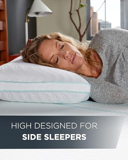 Tempur-Pedic TEMPUR-Cloud ProHi Memory Foam Pillow, King (Pack of 1), White - LeafyLoom
