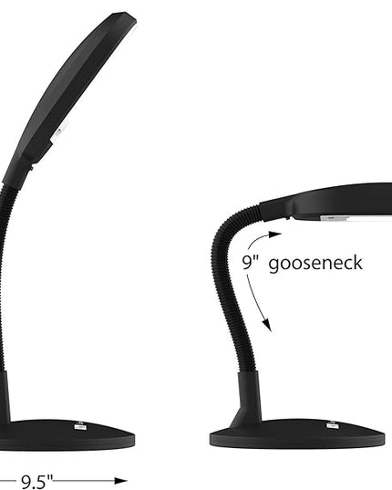 Lavish Home 72-0893 Natural Sunlight Desk Lamp with Adjustable Gooseneck Arm - Great for Reading and Crafting - LeafyLoom