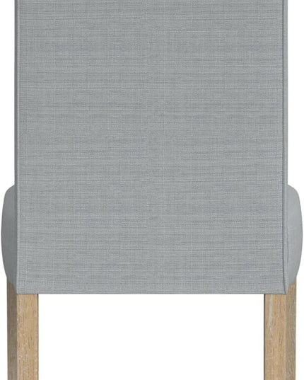 HomePop Classic Parsons Dining Chairs, Light Gray Woven(Set of 2) - LeafyLoom