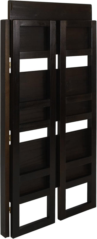 Casual Home 3-Shelf Folding Student Bookcase (20.75" Wide)-Espresso - LeafyLoom