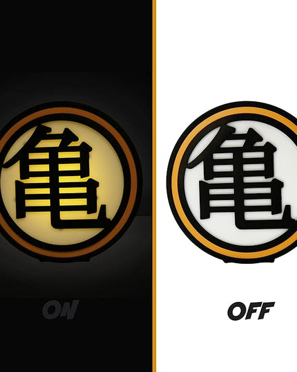 ABYSTYLE Dragon Ball Z Kame Symbol Decorative Portable LED Lamp 6.7" x 6.9" x 2.4" Room Office Home Décor Anime Manga Gift - LeafyLoom