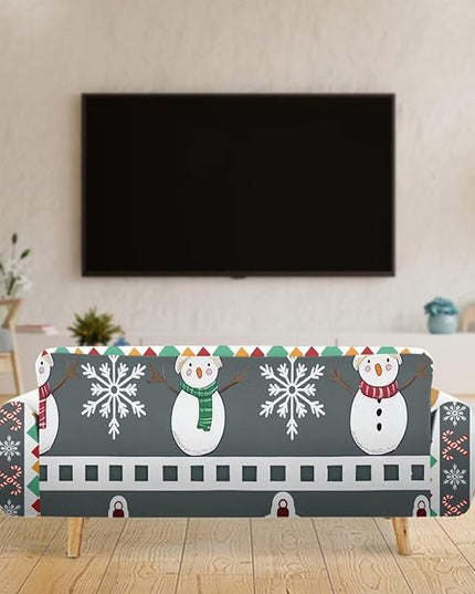 FKELYI Christmas Sofa Furniture Protector for Indoor Easy Going Stretch Sofa Slipcover Non-Slip Sofa Slicpovers Washable Sofa Couch Cover XL FKELYI