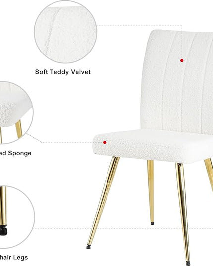 NicBex Haerin-SD-00369-LWJ Dining Chairs, 17.5"x22.8"x35.6", White - LeafyLoom