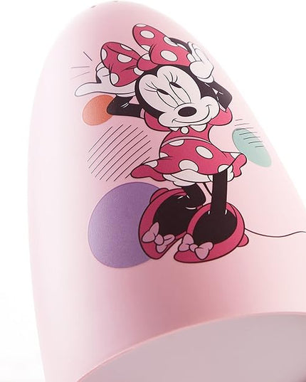 Idea Nuova Disney Minnie Mouse Switch Operated LED Task Table and Desk Lamp with Charging Outlet - LeafyLoom