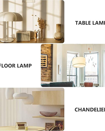 Paper Floor Lamp Shades Nordic Style Table Light Shades Barrel Chandelier Protector for Home Hotel Bedside Desk Wall - LeafyLoom