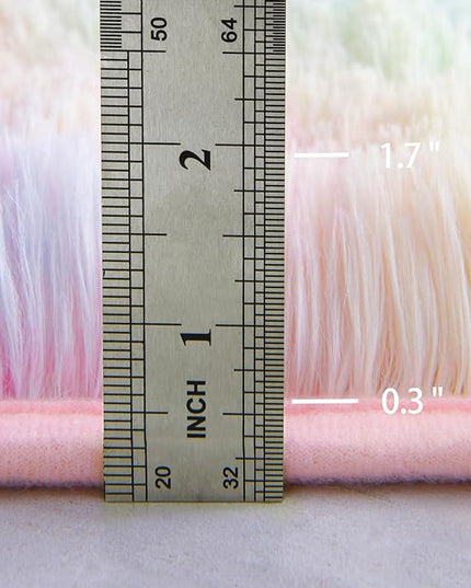 4x6 Large Area Rugs for Living Room, Super Soft Fluffy Modern Bedroom Rug, Tie-Dyed Rainbow Indoor Shag Fuzzy Carpets for Girls Kids Nursery Room Home Decor - LeafyLoom