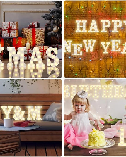 Marry Me Light Up Letters Marquee Letters for Wall Decor Led Light E Christmas Decorations Indoor Baby Shower Decorations for Girl Engagement Party Decorations for Bedroom Birthday Party Decorations - LeafyLoom