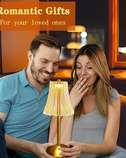 Table Lamps for Nightstand,3 Colors Crystal Table Lamp,LED Night Light,Cordless Lamp Vintage Lamp,Rechargeable Touch Control Small Desk Lamp,Bedside Lamps for Living Bedroom Bathroom Room Bar Lamp - LeafyLoom