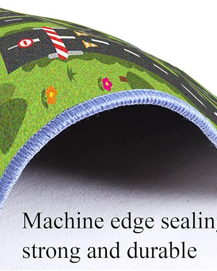 Car Rug Play Mat, Road Rug Carpet for Kids, City Life Educational Road Traffic Carpet for Ages 3-12 Years Old(80×160cm/32×63inch) - LeafyLoom