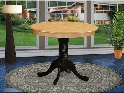 East West Furniture Kitchen Table, 36x36 Inch, ANT-OBK-TP - LeafyLoom