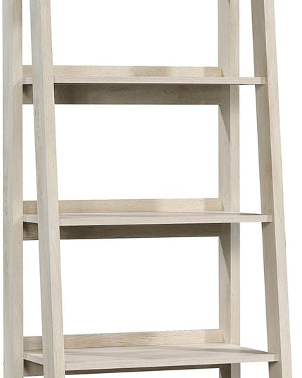Sauder Trestle 5 Bookcase/Book Shelf, L: 23.54" x W: 16.61" x H: 71.14", Chalked Chestnut finish - LeafyLoom