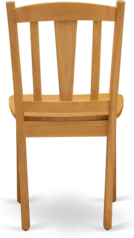 East West Furniture Oxford 5 Piece Modern Set Includes a Square Wooden Table and 4 Kitchen Dining Chairs, 36x36 Inch, Oak - LeafyLoom