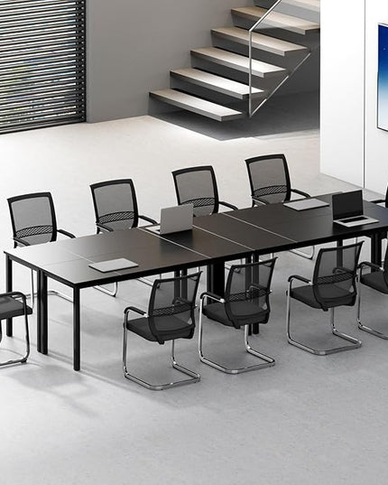 DlandHome 71 inches X-Large Computer Desk, Composite Wood Board, Decent and Steady Home Office Desk/Workstation/Table,Black,23.6Wide - LeafyLoom