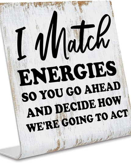 Funny Desk Signs for Women Office, Funny Office Decor for Women Desk, Office Shelf Table Desk Decor for Cowoker Friends Sister Women Gift, Coworker Gifts for Women Office dksg3 - LeafyLoom