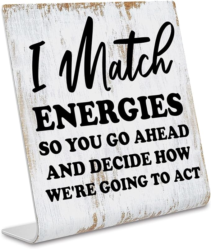 Funny Desk Signs for Women Office, Funny Office Decor for Women Desk, Office Shelf Table Desk Decor for Cowoker Friends Sister Women Gift, Coworker Gifts for Women Office dksg3 - LeafyLoom