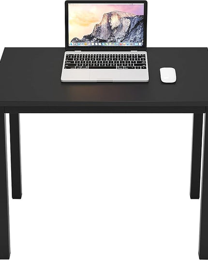 sogesfurniture 31.5 inches Office Desk Computer Desk Gaming Desk Computer Table Sturdy Writing Workstation for Home Office, Black - LeafyLoom