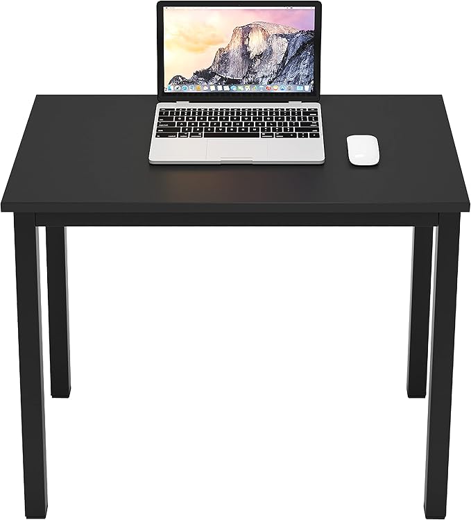 sogesfurniture 31.5 inches Office Desk Computer Desk Gaming Desk Computer Table Sturdy Writing Workstation for Home Office, Black - LeafyLoom