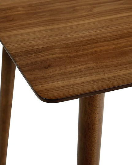 Armen Living Westmont 59" Rectangular Wood Dining Table, Walnut - LeafyLoom