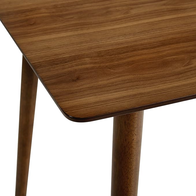 Armen Living Westmont 59" Rectangular Wood Dining Table, Walnut - LeafyLoom