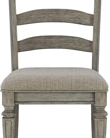 Signature Design by Ashley Lodenbay Classic Farmhouse Weathered Dining Chair, Set of 2, Antique Gray - LeafyLoom