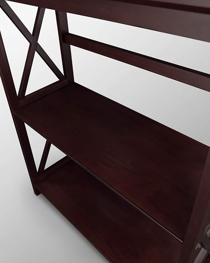 Casual Home Montego 3-Shelf Bookcase, Espresso (New) - LeafyLoom