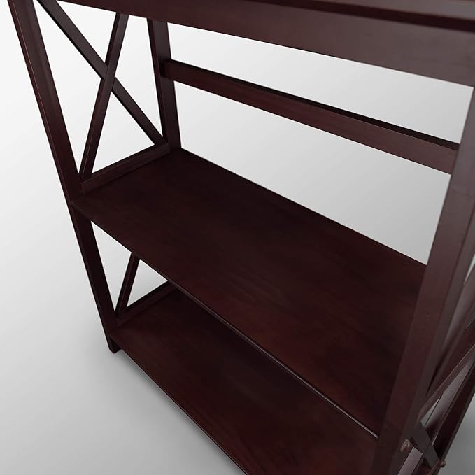 Casual Home Montego 3-Shelf Bookcase, Espresso (New) - LeafyLoom