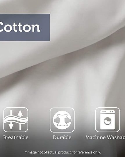 Madison Park Essentials King Comforter Set, Bed in a Bag King, Watercolor Print Coastal Comforter & Chambray Cotton Sheet Set, All Season Bedding Set, Saben, Taupe King (104 in x 92 in) 9 Piece - LeafyLoom