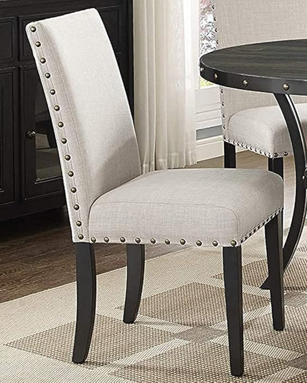 New Classic Furniture Crispin Dining Chair, Set of 2, Natural - LeafyLoom