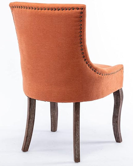 NicBex Haerin-SD-00086-LWJ Dining Chairs, 22.8"x20.8"x35.4", Orange - LeafyLoom