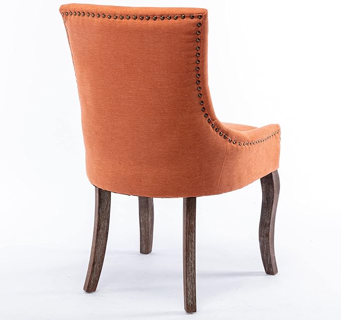NicBex Haerin-SD-00086-LWJ Dining Chairs, 22.8"x20.8"x35.4", Orange - LeafyLoom