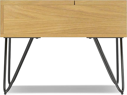 SIMPLIHOME Hunter Lift Top Coffee Table, 48 inch, Oak Veneer - LeafyLoom