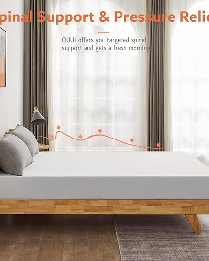Full Size Mattress, 8 Inch Full Gel Memory Foam Mattress for Cool Sleep & Pressure Relief Breathable Cover Medium Firm Mattress in a Box, White, CertiPUR-US Certified - LeafyLoom