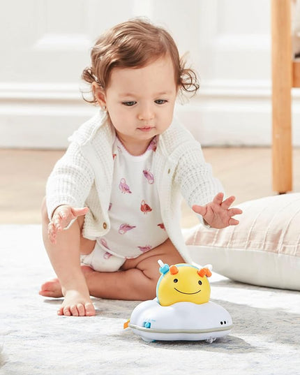 Skip Hop Toddler's Activity Chairs, White & Baby Crawl Toy 3-Stage Developmental Learning Crawling Infant Toy, Explore & More Follow-Me Bee - LeafyLoom