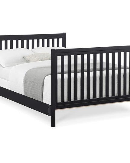 Delta Children Tribeca 4-in-1 Baby Convertible Crib, Midnight Grey - LeafyLoom