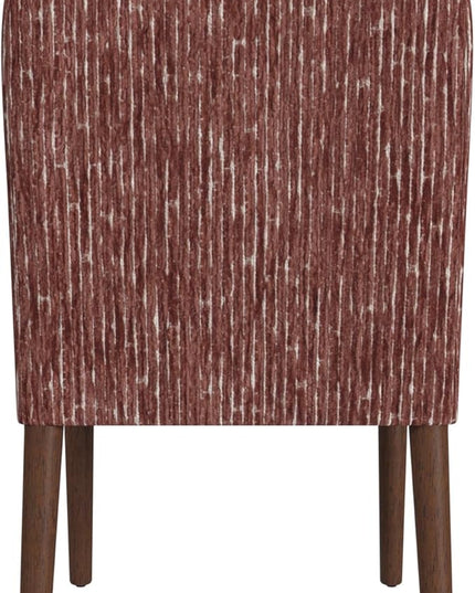 HomePop Classic Parsons Dining Chairs, Red Rust Chenille Woven (Single Pack) - LeafyLoom