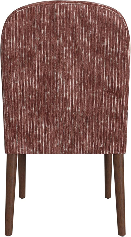 HomePop Classic Parsons Dining Chairs, Red Rust Chenille Woven (Single Pack) - LeafyLoom