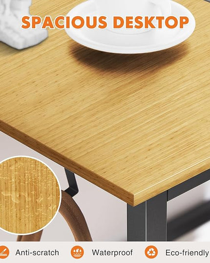 Sweetcrispy Small Computer Office Desk 32 Inch Kids Student Study Writing Work with Storage Bag & Headphone Hooks Modern Simple Home Bedroom PC Table - LeafyLoom