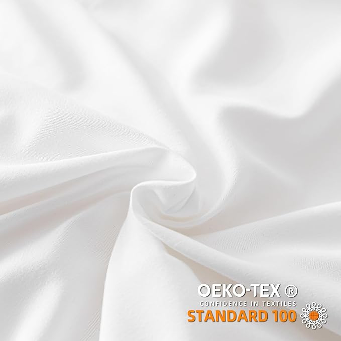 JANZAA California King Comforter Set White Comforter Ruffle 3PCS Soft Fluffy Boho Comforter Vintage Farmhouse Bed Comforter Set Shabby Chic Bedding with 2 Pillowcases for All Season - LeafyLoom