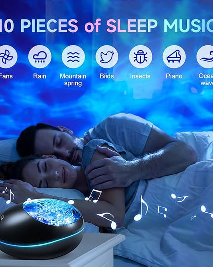 ONEFIRE Galaxy Projector, White Noise Night Light Projector for Bedroom, Bluetooth Music Ceiling Projector Room Lights, Remote Timer Galaxy Light Skyligh,Star Lights Projector for Kids Teen Girl Gifts OneFire