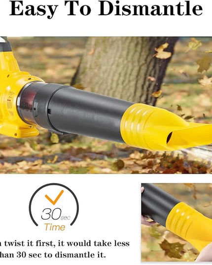 Flat Nozzle for DeWalt 60V MAX Flexvolt Leaf Blower Flat, Work for DeWalt DCBL772X1 & DCBL772B & DCMBA572(1 Pack, no Tool) - LeafyLoom