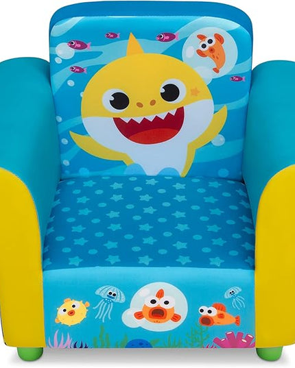 Delta Children Upholstered Chair, Baby Shark - LeafyLoom