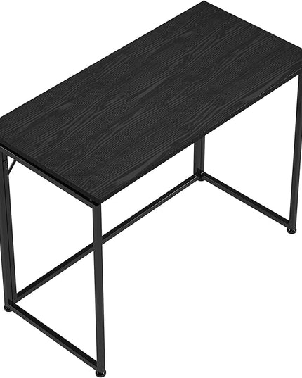 Techni Mobili Space Saving Folding Desk, Black - LeafyLoom