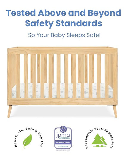 Delta Children Essex 4-in-1 Convertible Crib, Natural - LeafyLoom