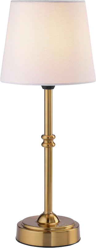 O’Bright Seraph - Cordless LED Table Lamp with Dimmer, Built-in Rechargeable Battery, 3-Level Brightness, Patio Table Lamp, Bedside Night Lamp, Ambient Light for Restaurant, Antique Brass - LeafyLoom