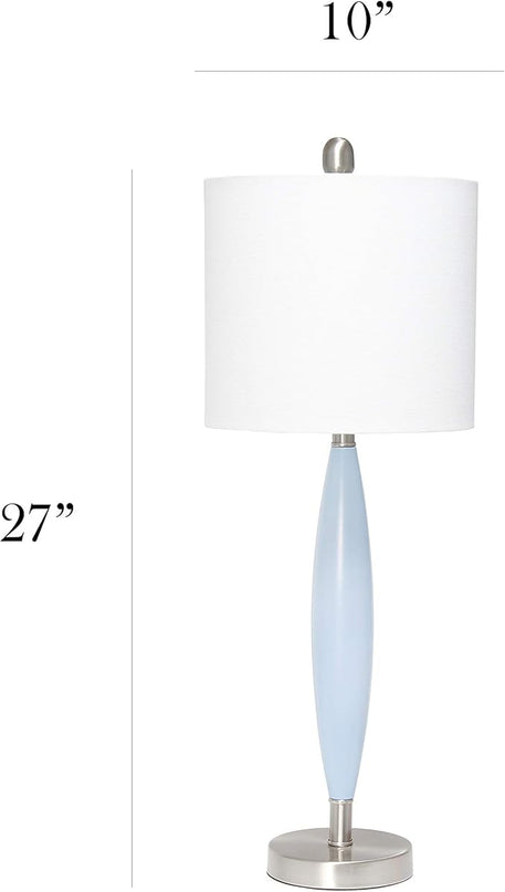 Elegant Designs LT3308-BLU Needle Stick Table Lamp, Blue - LeafyLoom