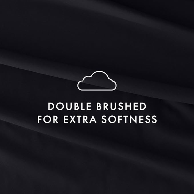 Linen Market Bed Sheets for Twin Size Bed (Black) - Sleep Better Than Ever with These Soft and Cooling Twin Sheets - Deep Pocket Fits 16" Thick Beds - 3 Piece Twin Sheet Set - LeafyLoom