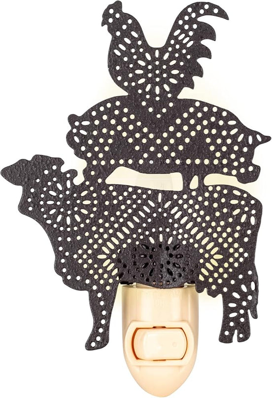 CTW Home Collection 370767 Stacked Farm Animals Night Light, 5-inch Height - LeafyLoom