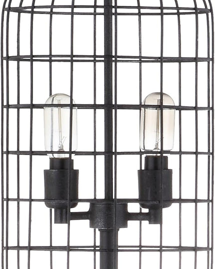 JONATHAN Y JYL4030A Odette 65" Industrial Metal Floor Lamp Industrial,Rustic,Transitional for Bedrooms, Living Room, Office, Reading, Black/Silver - LeafyLoom