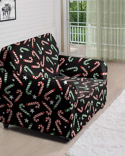 FKELYI Christmas Furniture Protector Easy Going Stretch Sofa Slipcover Non-Slip Sofa Couch Cover Washable Sofa Slipcovers S FKELYI
