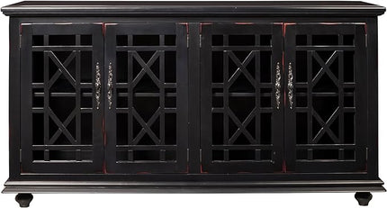 Martin Svensson Home Cassandra 63" TV Stand, Antique Black - LeafyLoom